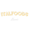 Gold 'ITALFOODS Kauai' text on a black background